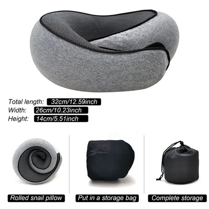 CloudPillow™ - Ultra-Soft, Ergonomic Support for Airplane & Road Trips