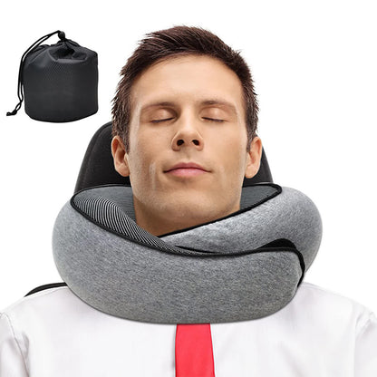 CloudPillow™ - Ultra-Soft, Ergonomic Support for Airplane & Road Trips