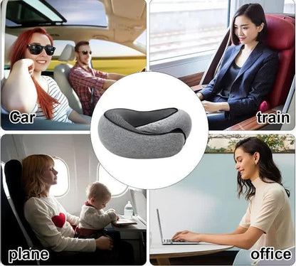 CloudPillow™ - Ultra-Soft, Ergonomic Support for Airplane & Road Trips